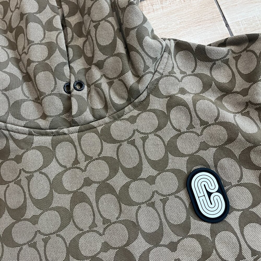 Mens Coach Tan/Black Hoodie - S - Picture 2 of 6